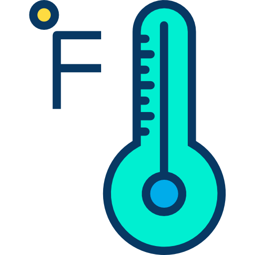 termómetro Kiranshastry Lineal Color icono