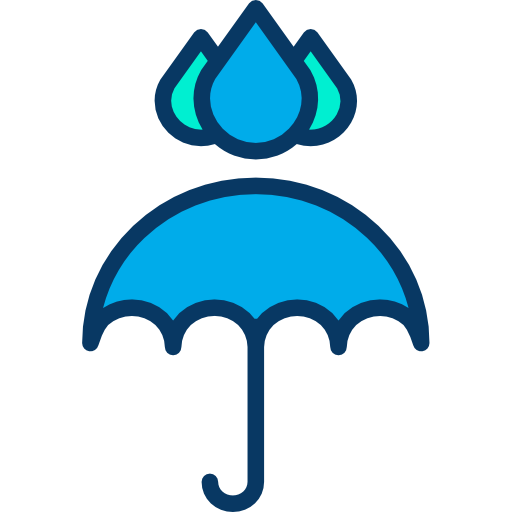 Дождь Kiranshastry Lineal Color иконка