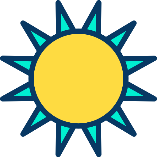 태양 Kiranshastry Lineal Color icon