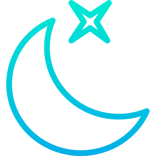 夜 Kiranshastry Gradient icon