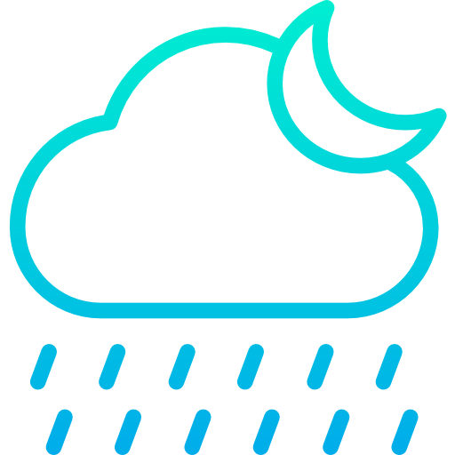 雨 Kiranshastry Gradient icon