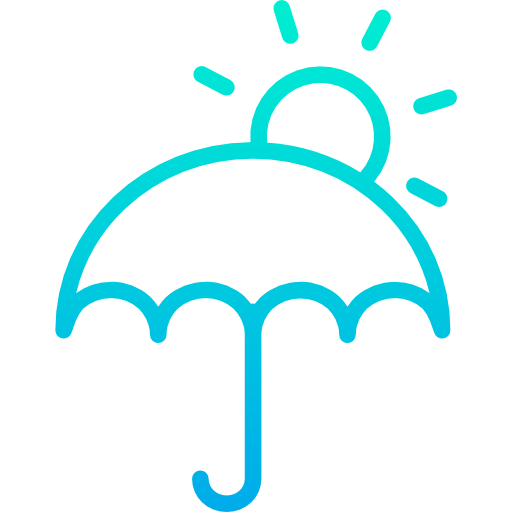 태양 우산 Kiranshastry Gradient icon