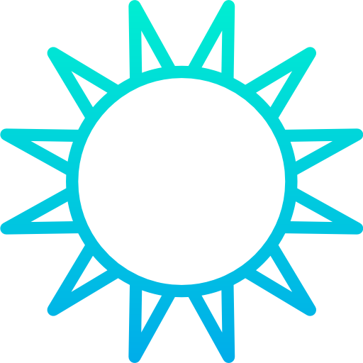 słońce Kiranshastry Gradient ikona