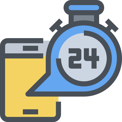24 hours Justicon Lineal Color icon