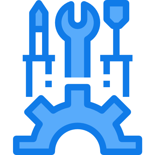 Settings Justicon Blue icon