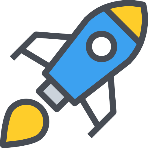 Rocket Justicon Lineal Color icon