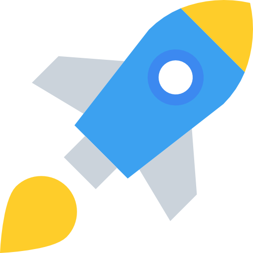cohete Justicon Flat icono