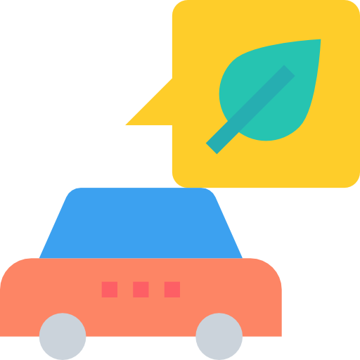 Eco car Justicon Flat icon