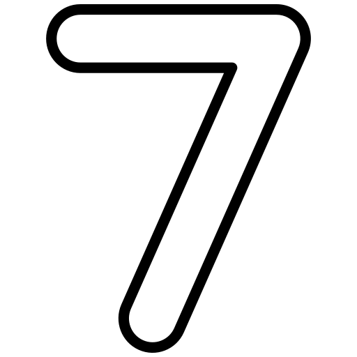 número Generic black outline icono