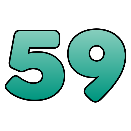 Fifty nine Generic gradient lineal-color icon