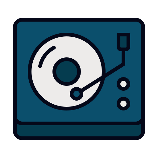 Turntable Generic color lineal-color icon