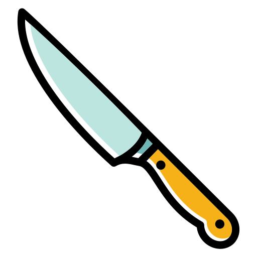 nóż szefa kuchni Generic color lineal-color ikona