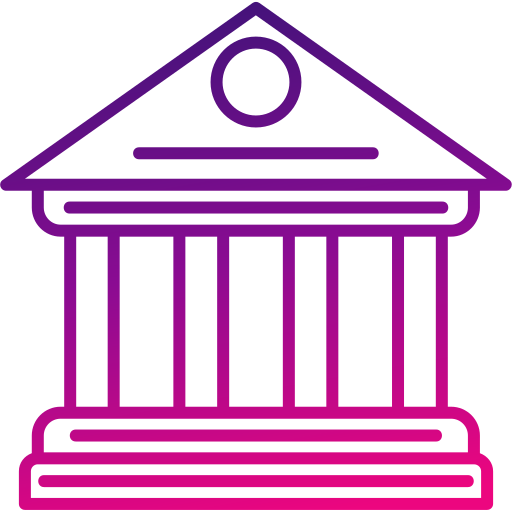 banca Generic gradient outline icona