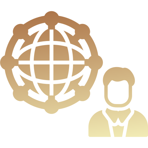 Global network Generic gradient fill icon