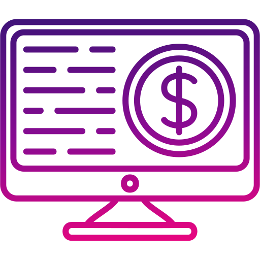 Online payment Generic gradient outline icon