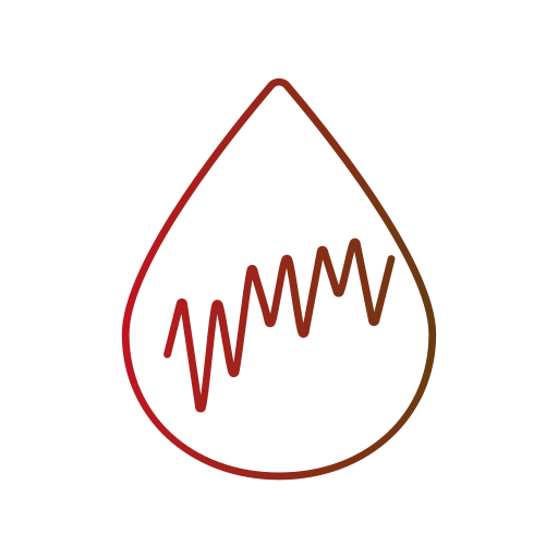 Blood sugar Generic gradient outline icon
