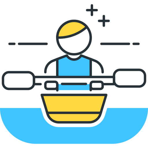 Kayaking Flaticons.com Flat icon
