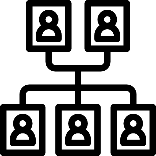 Árbol de familia Justicon Lineal icono