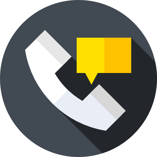 Telephone Flat Circular Flat icon