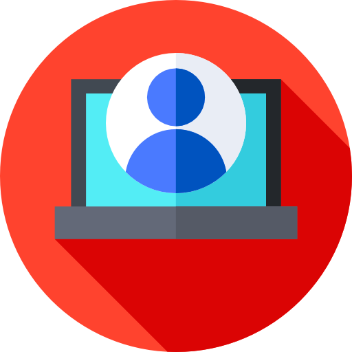 videollamada Flat Circular Flat icono