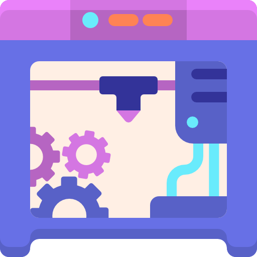 3d drucker Flaticons.com Lineal Color icon