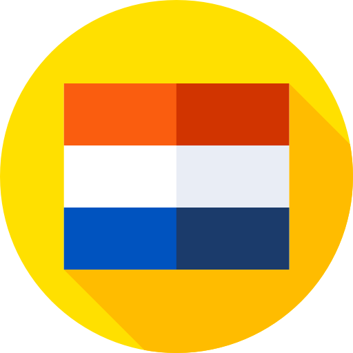 オランダ Flat Circular Flat icon
