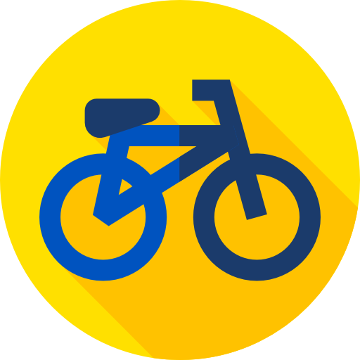 fiets Flat Circular Flat icoon