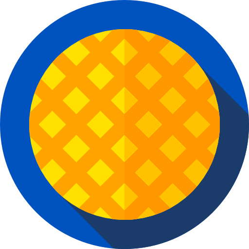 stroopwafel Flat Circular Flat icon