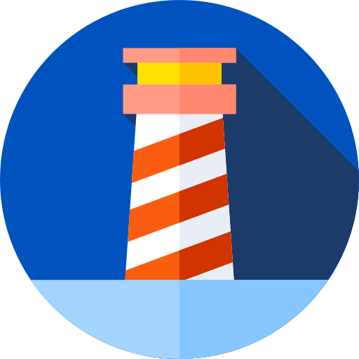 灯台 Flat Circular Flat icon
