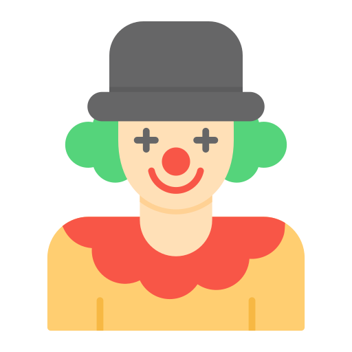 Clown Generic color fill icon