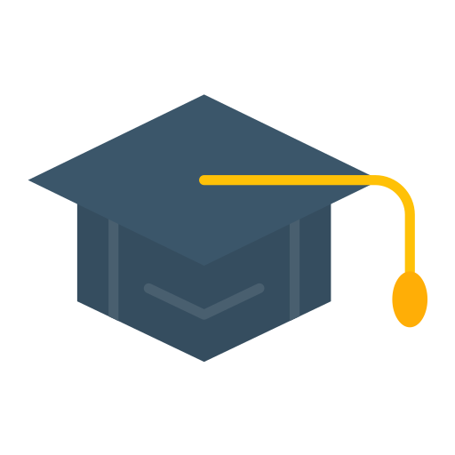 Student hat Generic color fill icon