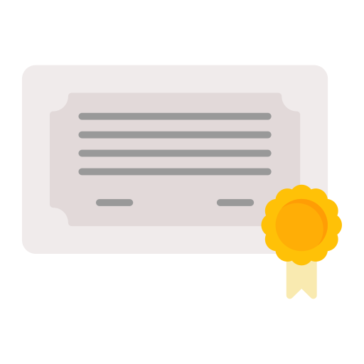 Certificates Generic color fill icon