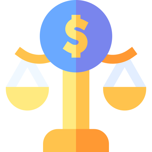 Financial law Basic Straight Flat icon