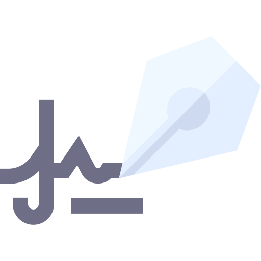 Signature Basic Straight Flat icon