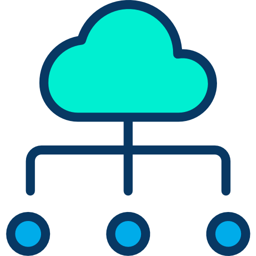 cloud computing Kiranshastry Lineal Color Icône