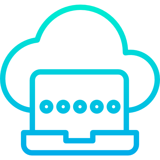 cloud computing Kiranshastry Gradient Icône