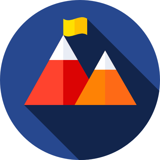 Peak Flat Circular Flat icon