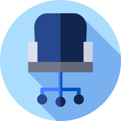 의자 Flat Circular Flat icon