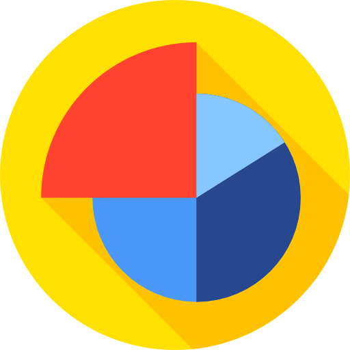 파이 차트 Flat Circular Flat icon