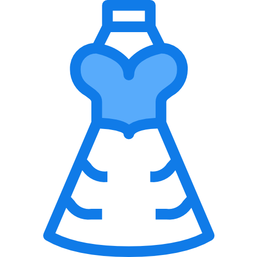langes kleid Justicon Blue icon