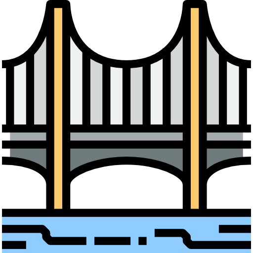 puente Justicon Lineal Color icono