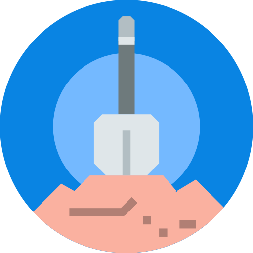 Shovel Justicon Flat icon