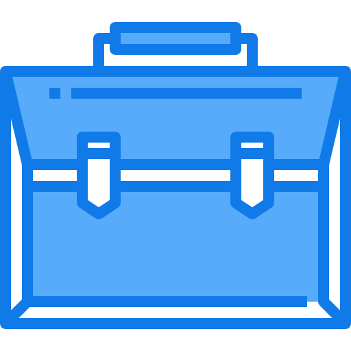 Briefcase Justicon Blue icon