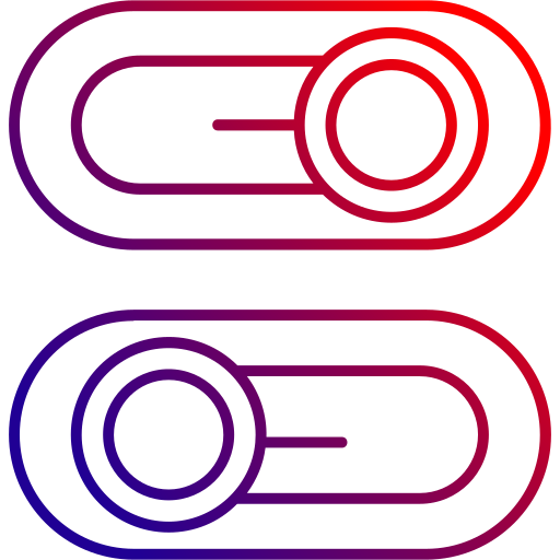 schakelaar Generic gradient outline icoon