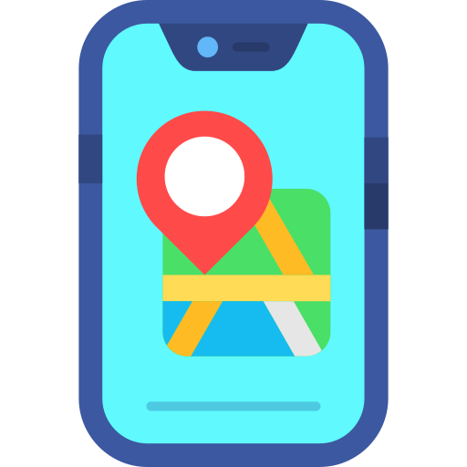 locatie op de kaart Generic color fill icoon