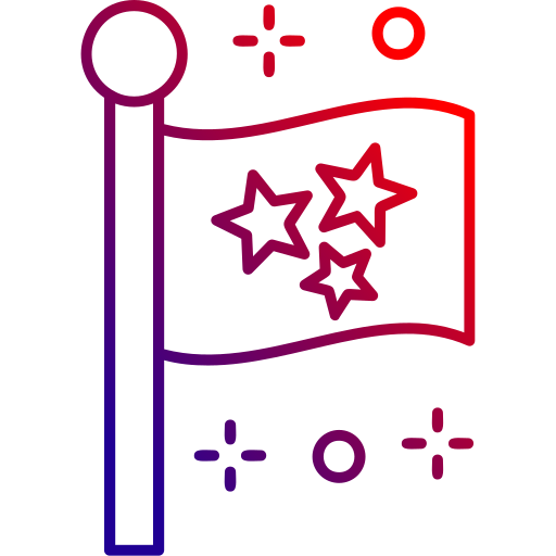 drapeau Generic gradient outline Icône