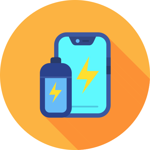 Charging battery Generic color fill icon