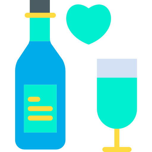 Wine bottle Kiranshastry Flat icon
