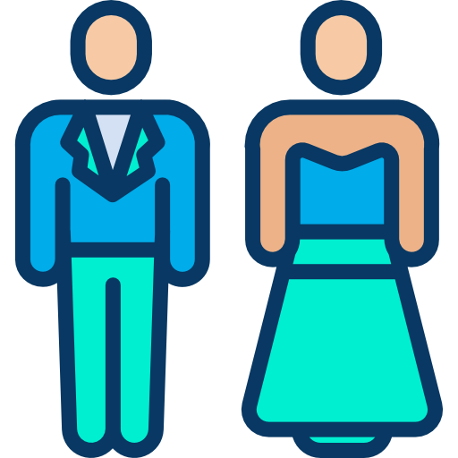 新婚夫婦 Kiranshastry Lineal Color icon