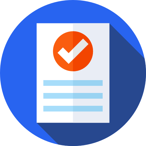 Approved Flat Circular Flat icon